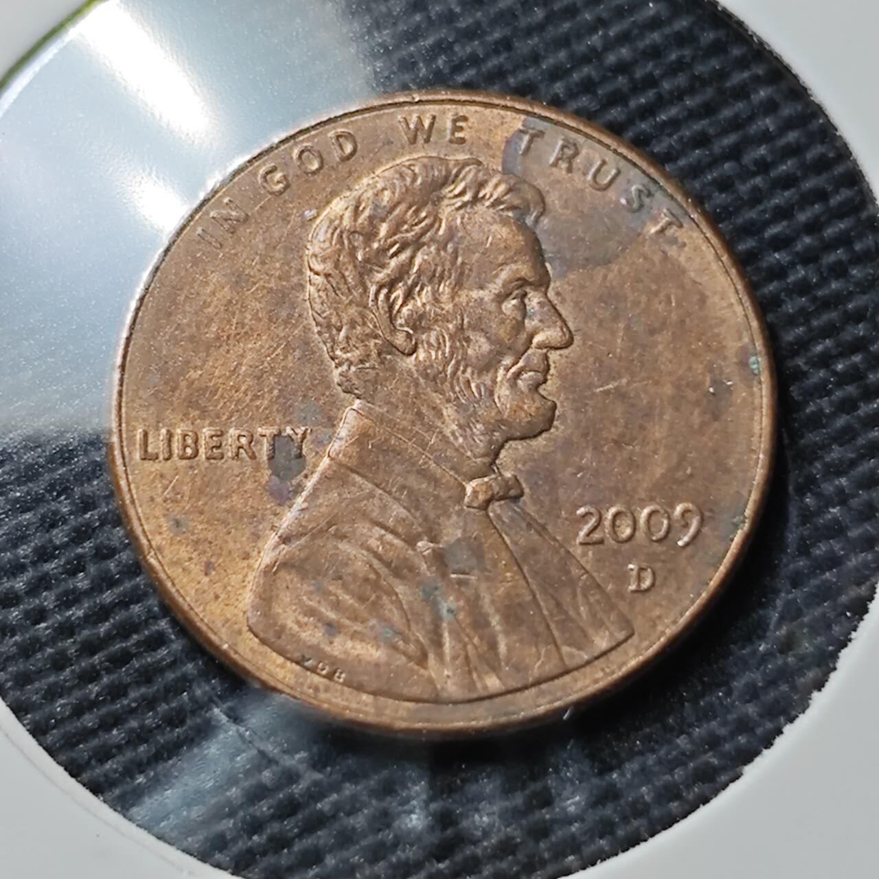 KK钱币收藏小铺  第395期  2月预留时间 周末发货 2009美国1美分 纪念币