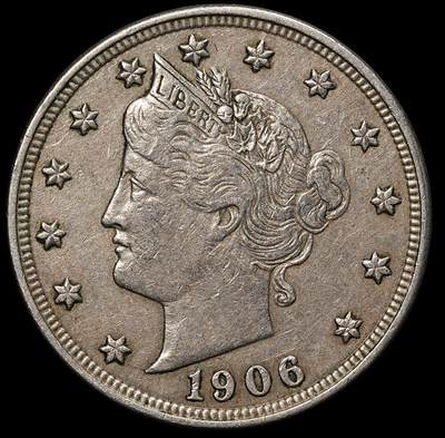 修遠堂世界钱币第104期 - 1906年美国5美分