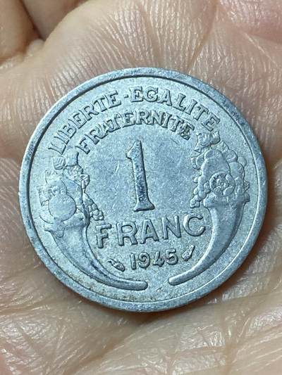 2026年第二十一场(总第一百九十场）外国好品散币场(免佣金) - 法兰西第四共和国1945年1法郎