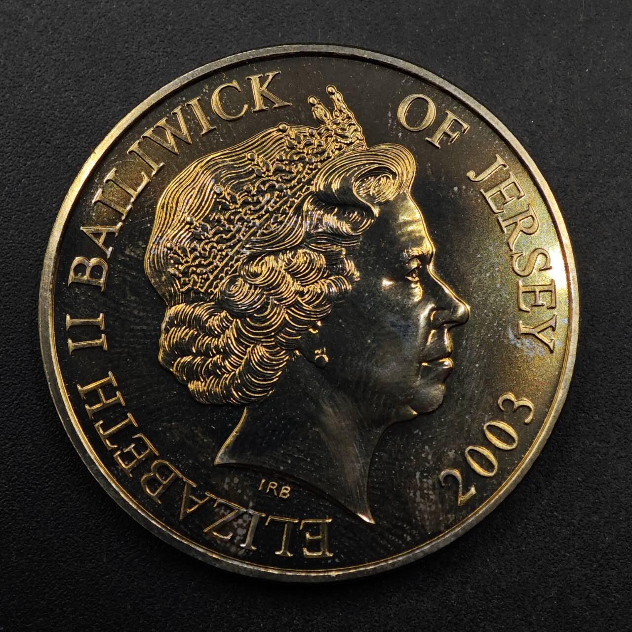  【淘币小摊】限时拍第八百七十拍   克朗币邮币封场    年前最后一场结束全部发出请更换最新收货地址不方便收货的请勿参拍或者顺丰到付 泽西岛2003年皇家海军5镑纪念币