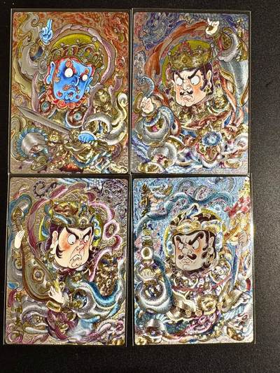 NO.24 好又多金牌大场，年前最后一期，全场中拍有礼！每周一站式配齐，方便凑单！（周6晚9点截拍，卖家送拍0抽成！ - 卡德曼 画师山丘 四大天王一套4张 粗闪