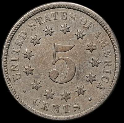 修遠堂世界钱币第104期 - 1870年美国5美分