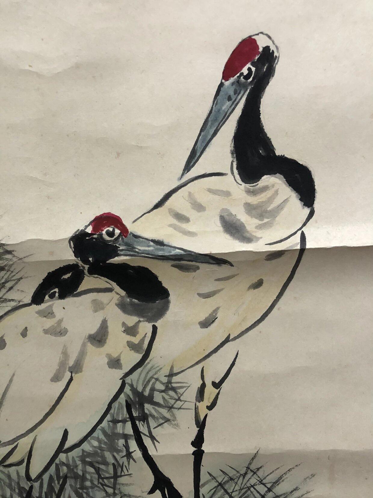 字画专场 仙鹤图