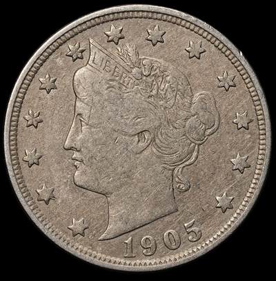 修遠堂世界钱币第104期 - 1905年美国5美分