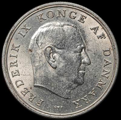 修遠堂世界钱币第104期 - 1964年丹麦安妮公主结婚纪念5克朗银币 17g，含银80%