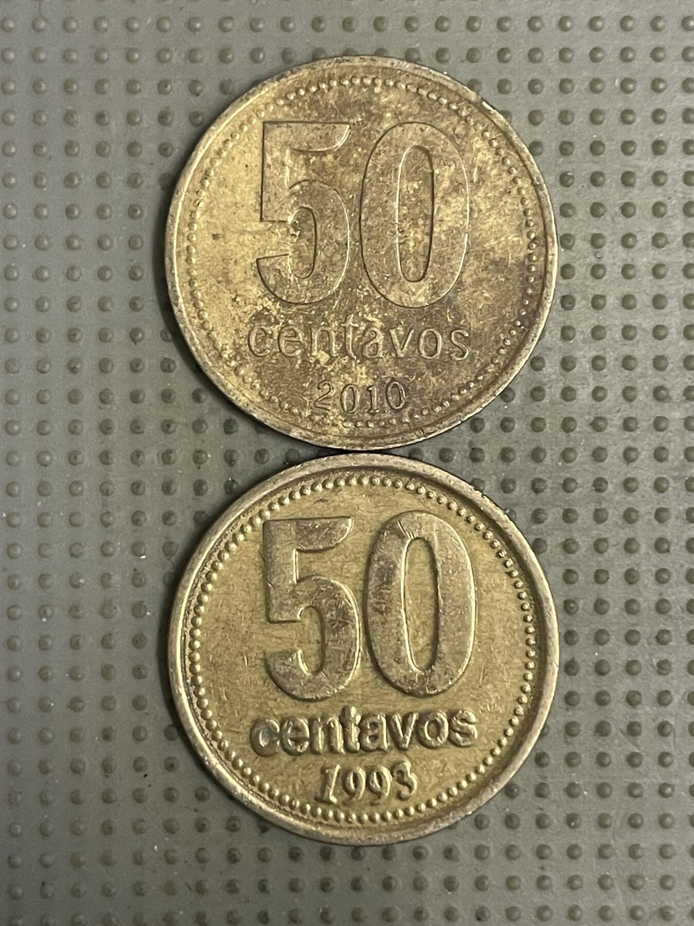 2026年第24场各国散币拍卖（总第174场）年前发货截止到11号 阿根廷50分2枚