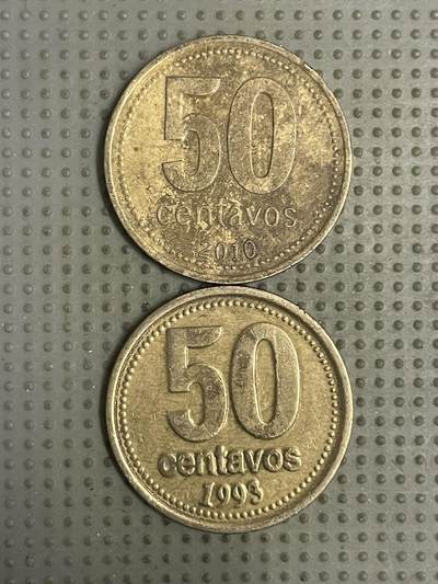 2026年第24场各国散币拍卖（总第174场）年前发货截止到11号 - 阿根廷50分2枚