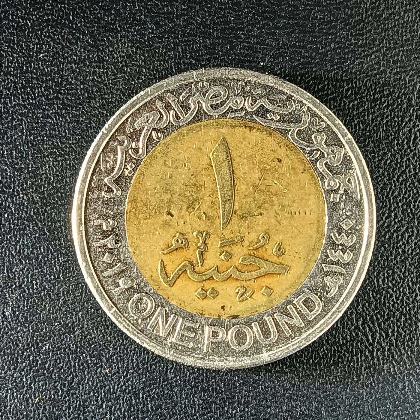 逸泉钱币2026第十二组世界钱币专场春节千件大拍A1614～2574 2179 埃及1磅双色纪念币