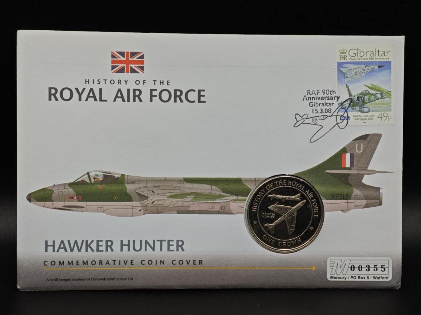  【淘币小摊】限时拍第八百七十拍   克朗币邮币封场    年前最后一场结束全部发出请更换最新收货地址不方便收货的请勿参拍或者顺丰到付 直布罗陀2008年英国皇家空军飞机历史克朗纪念币邮币封