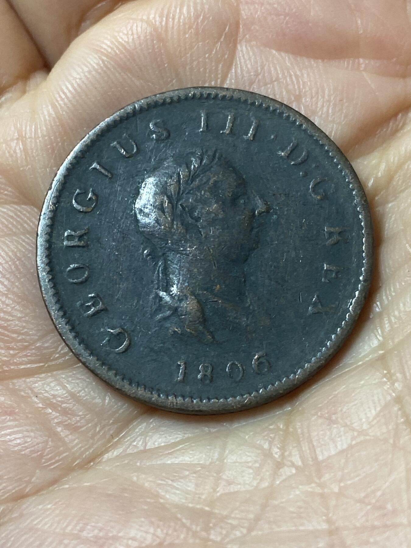 2026年第二十一场(总第一百九十场）外国好品散币场(免佣金) 流通好品–英国🇬🇧1806年1/2便士(乔治三世时期)