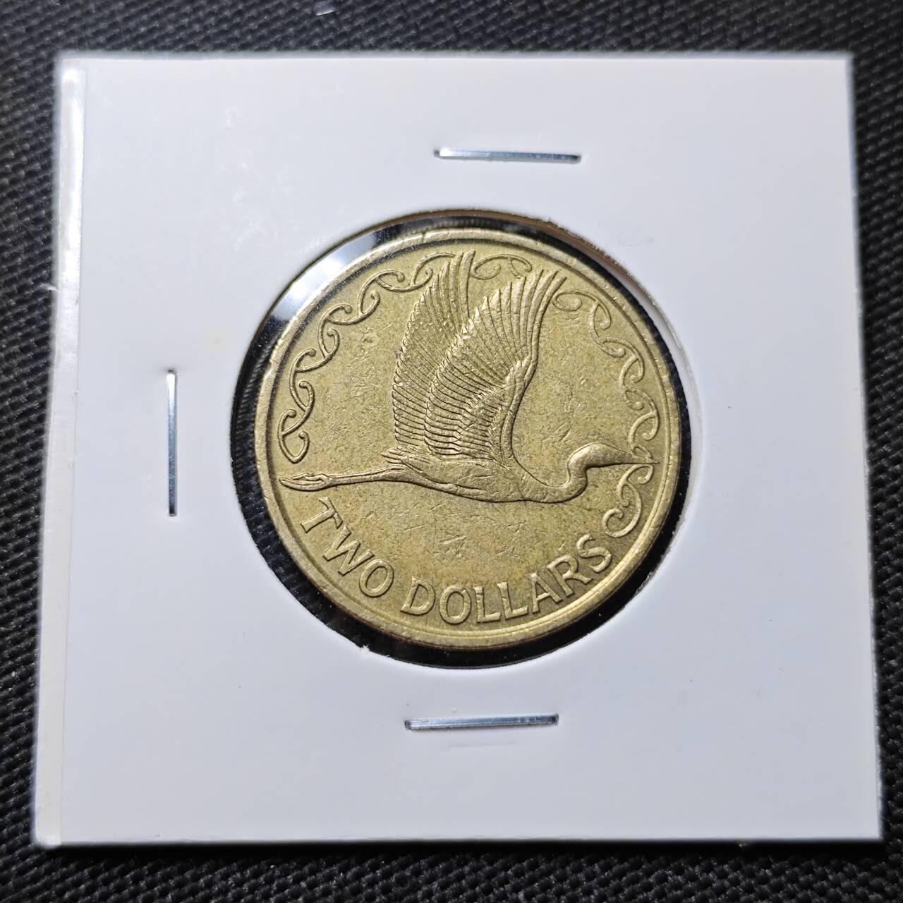 KK钱币收藏小铺  第395期  2月预留时间 周末发货 1991新西兰2元 