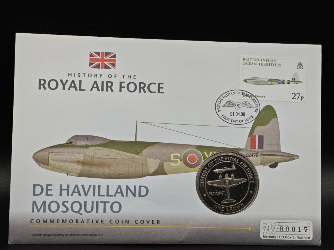  【淘币小摊】限时拍第八百七十拍   克朗币邮币封场    年前最后一场结束全部发出请更换最新收货地址不方便收货的请勿参拍或者顺丰到付 直布罗陀2008年英国皇家空军飞机历史克朗纪念币邮币封