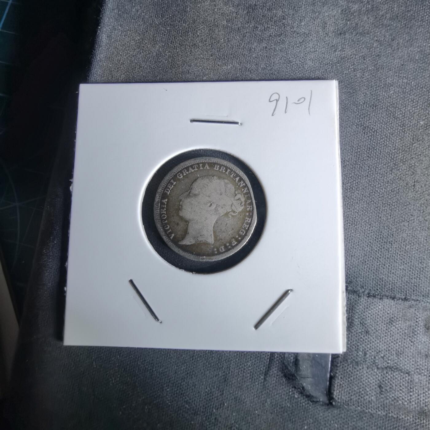 沼泽如烟--第991场 英国1884年6便士银币