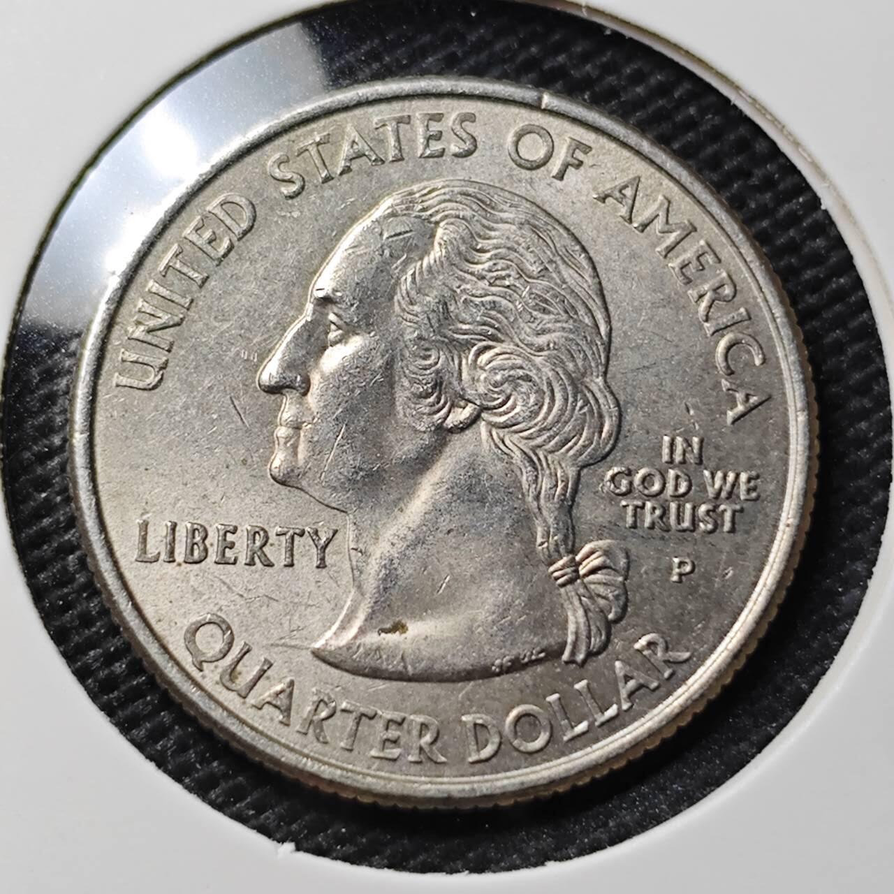 KK钱币收藏小铺  第395期  2月预留时间 周末发货  2002美国25分纪念币