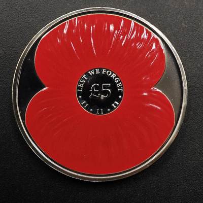  【淘币小摊】限时拍第八百七十拍   克朗币邮币封场    年前最后一场结束全部发出请更换最新收货地址不方便收货的请勿参拍或者顺丰到付 - 泽西岛2012年一战纪念5镑纪念币