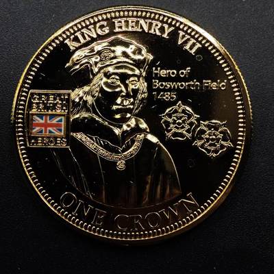  【淘币小摊】限时拍第八百七十拍   克朗币邮币封场    年前最后一场结束全部发出请更换最新收货地址不方便收货的请勿参拍或者顺丰到付 - 英国2010年大英英雄系列镀金克朗纪念币