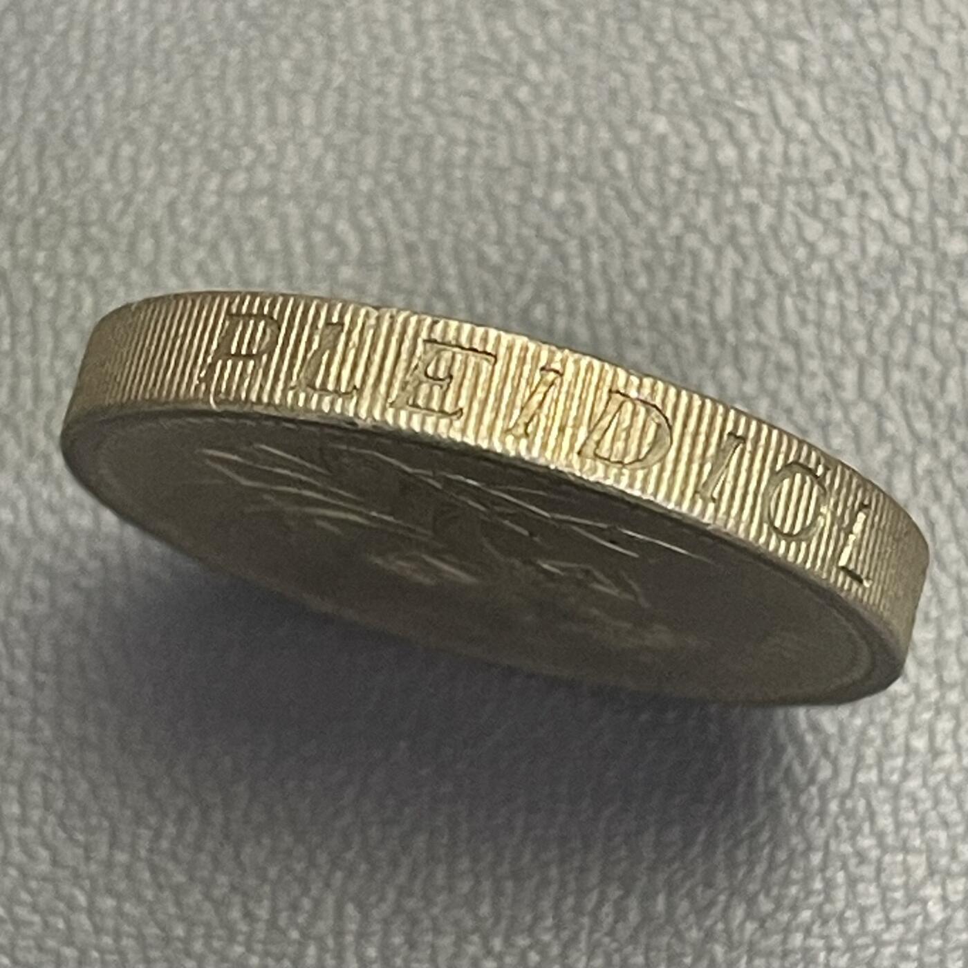 回流0207 英国1985年1英镑 威尔士韭葱