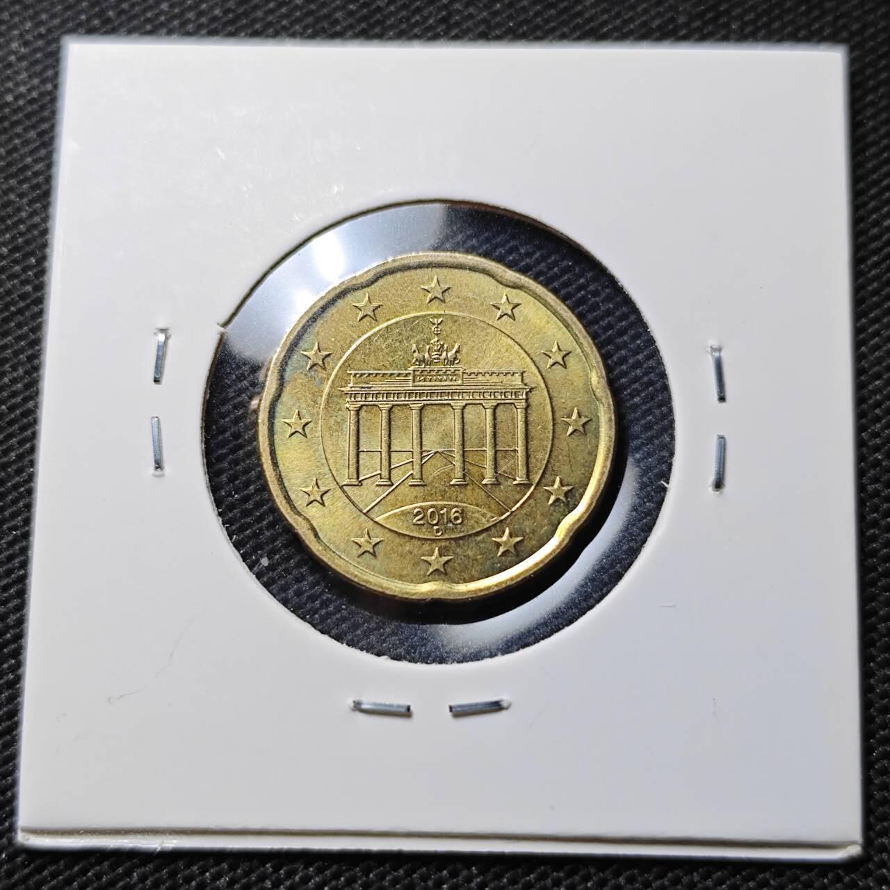 KK钱币收藏小铺  第395期  2月预留时间 周末发货  2016德国20欧分