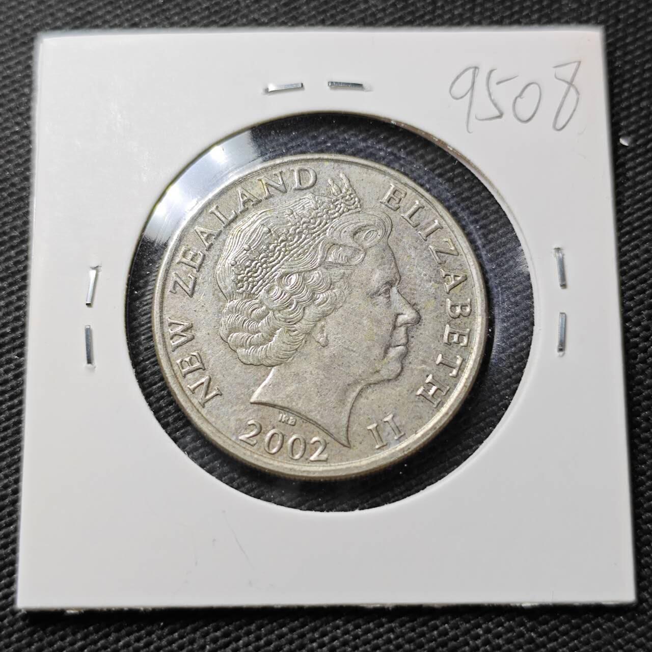 KK钱币收藏小铺  第395期  2月预留时间 周末发货 2002新西兰20分 大版