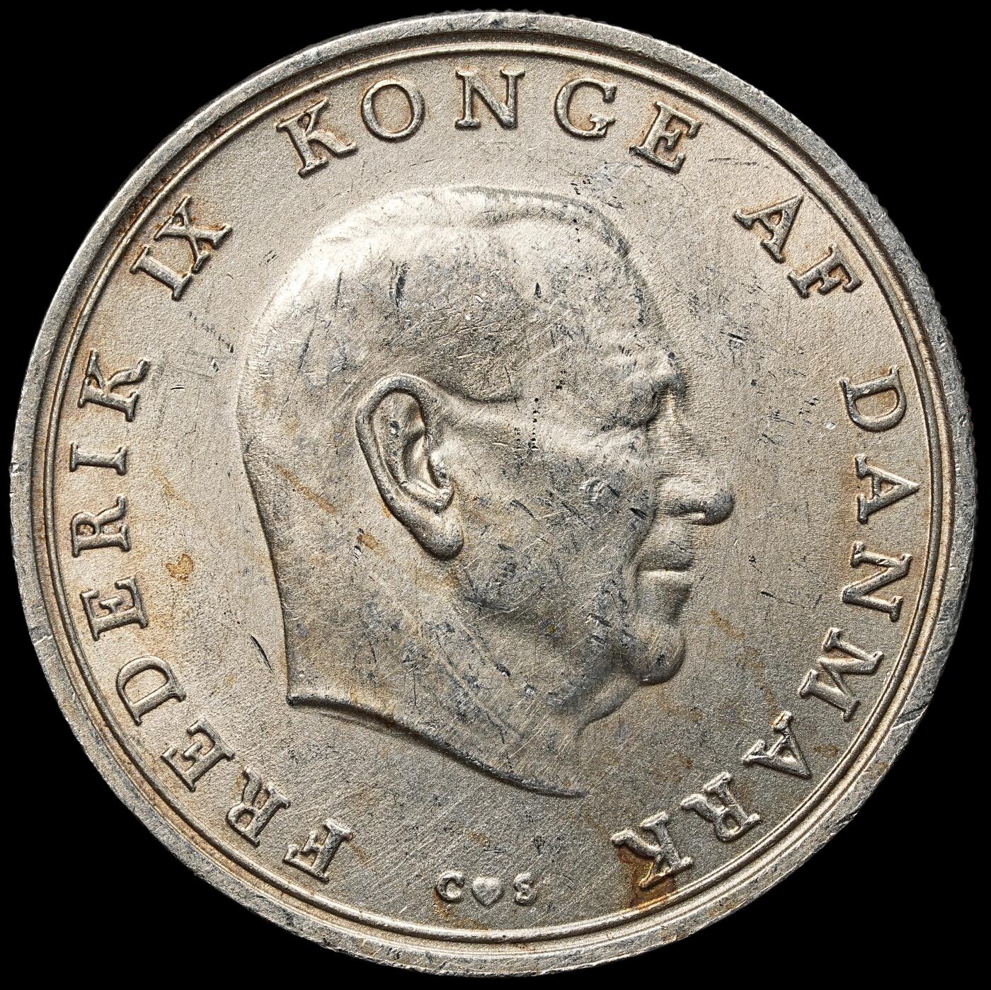 修遠堂世界钱币第104期 1968年丹麦公主本尼迪克特结婚纪念10克朗银币 20.40g，含银80%