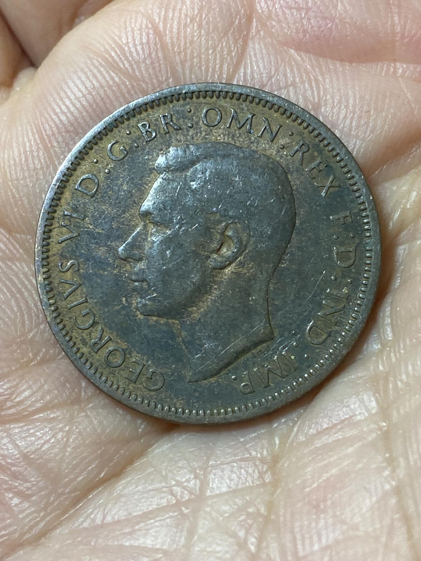 2026年第二十一场(总第一百九十场）外国好品散币场(免佣金) 英国🇬🇧1947年半便士(乔治六世第一版)