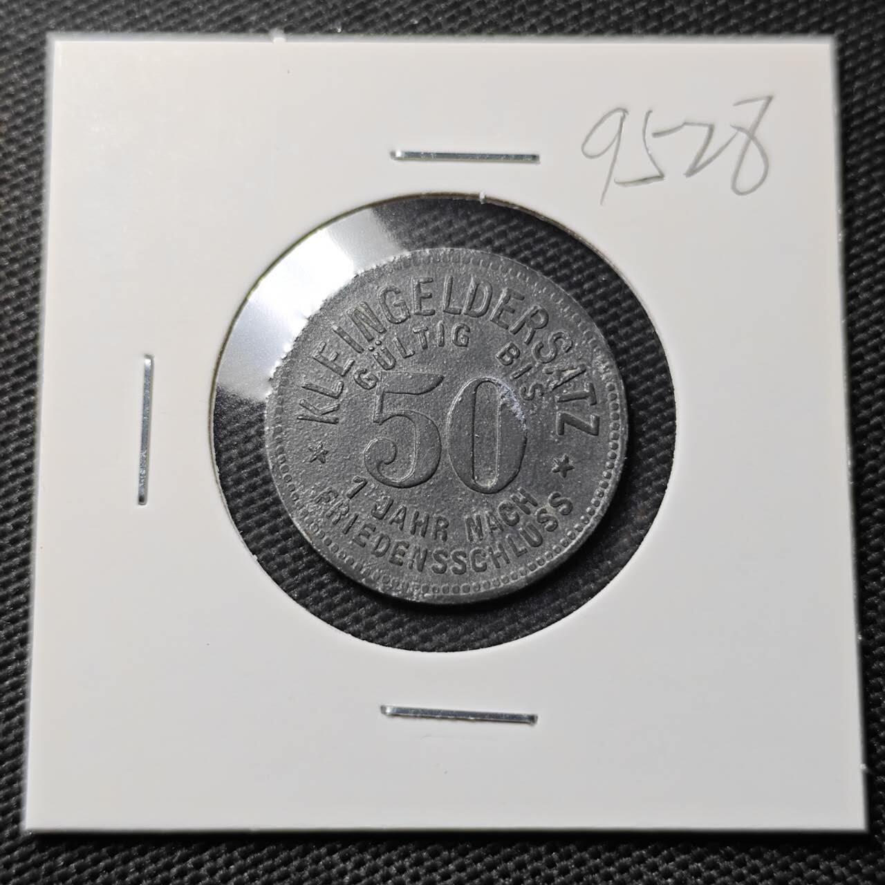 KK钱币收藏小铺  第395期  2月预留时间 周末发货  1918德紧50芬尼