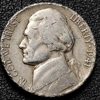 泉币菌-第185场- 精品福利场 23:30分 今天第二场  不见不散（192场和之前的 2月14日发货） - 美国1941年5美分纪念币 杰斐逊 及 故居蒙蒂塞洛庄园 21mm 