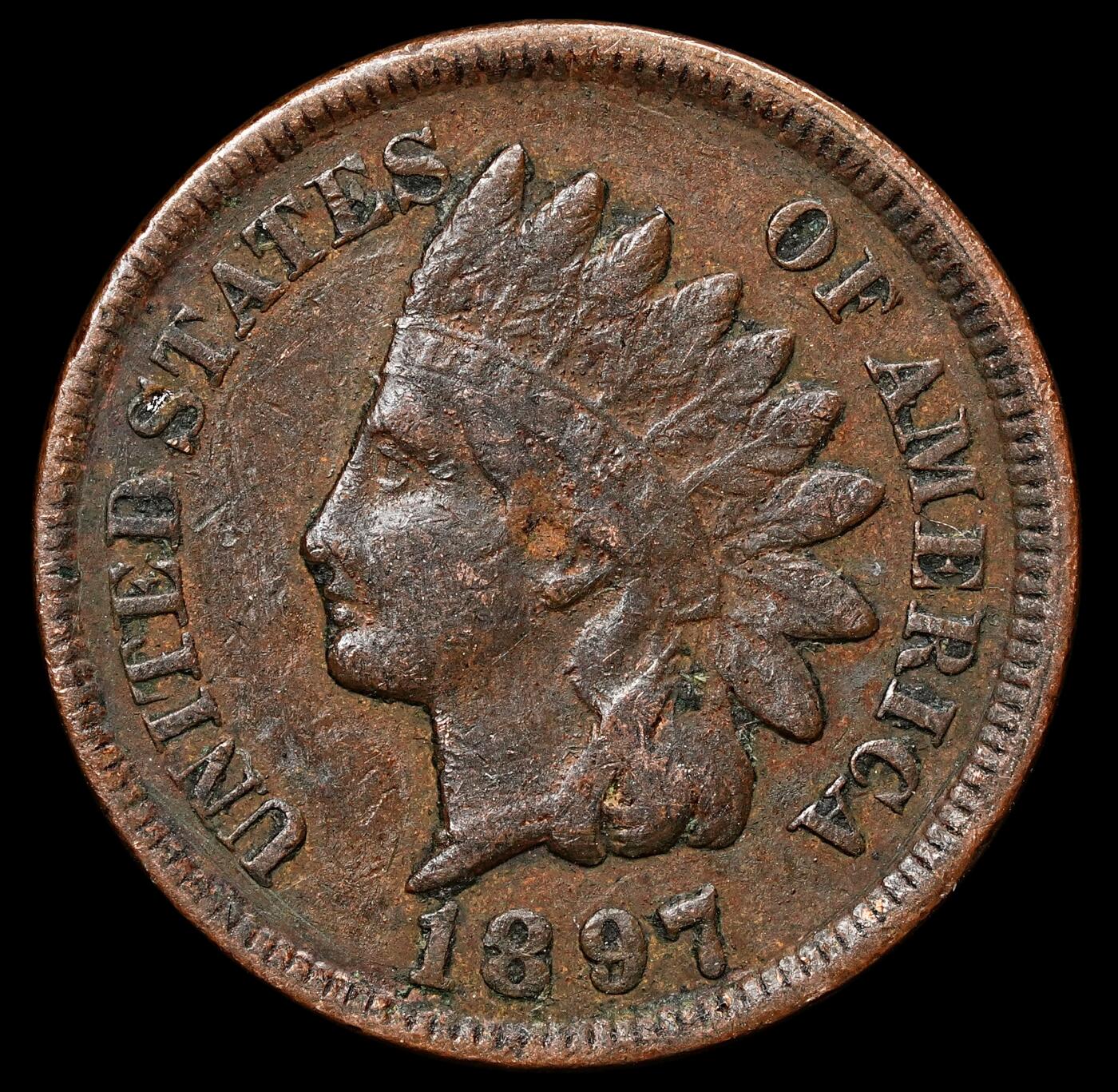 修遠堂世界钱币第104期 1897年美国1美分铜币