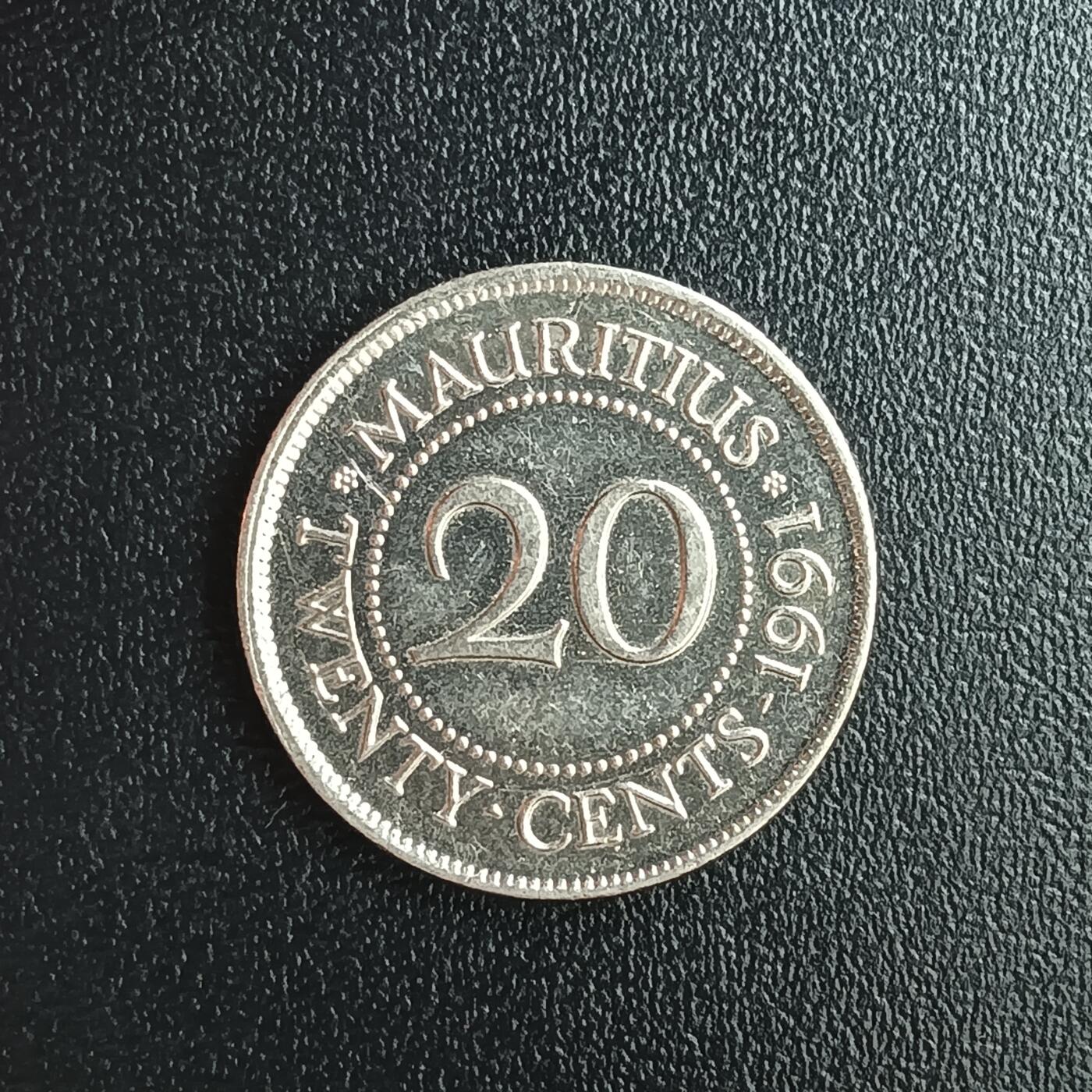 逸泉钱币2026第十二组世界钱币专场春节千件大拍A1614～2574 2438 毛里求斯20分硬币