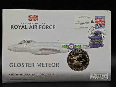  【淘币小摊】限时拍第八百七十拍   克朗币邮币封场    年前最后一场结束全部发出请更换最新收货地址不方便收货的请勿参拍或者顺丰到付 - 瑙鲁2007年英国皇家空军飞机历史1元纪念币邮币封