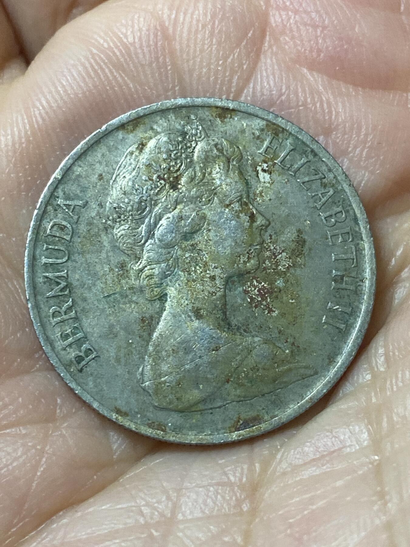 2026年第二十一场(总第一百九十场）外国好品散币场(免佣金) 百慕大🇧🇲1970年25分(伊丽莎白二世中年花冠，首发年)