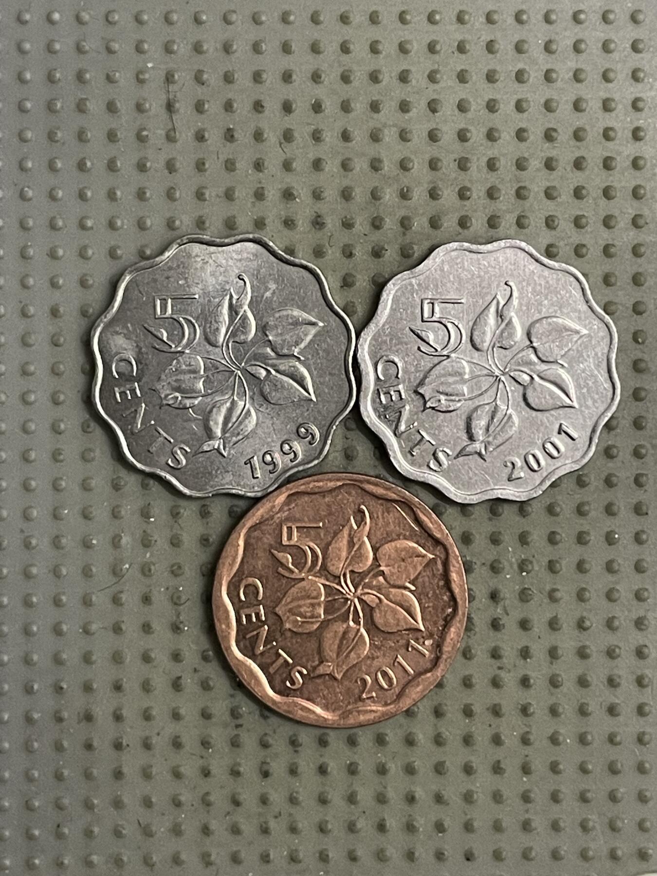 2026年第24场各国散币拍卖（总第174场）年前发货截止到11号 斯威士兰5分3枚