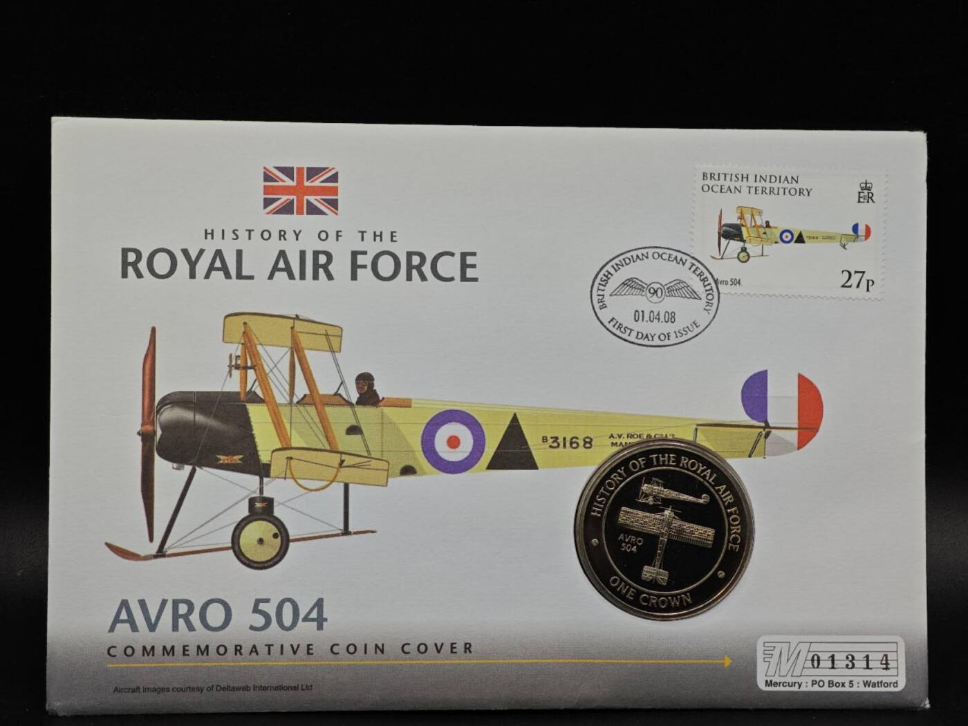  【淘币小摊】限时拍第八百七十拍   克朗币邮币封场    年前最后一场结束全部发出请更换最新收货地址不方便收货的请勿参拍或者顺丰到付 直布罗陀2008年英国皇家空军飞机历史克朗纪念币邮币封