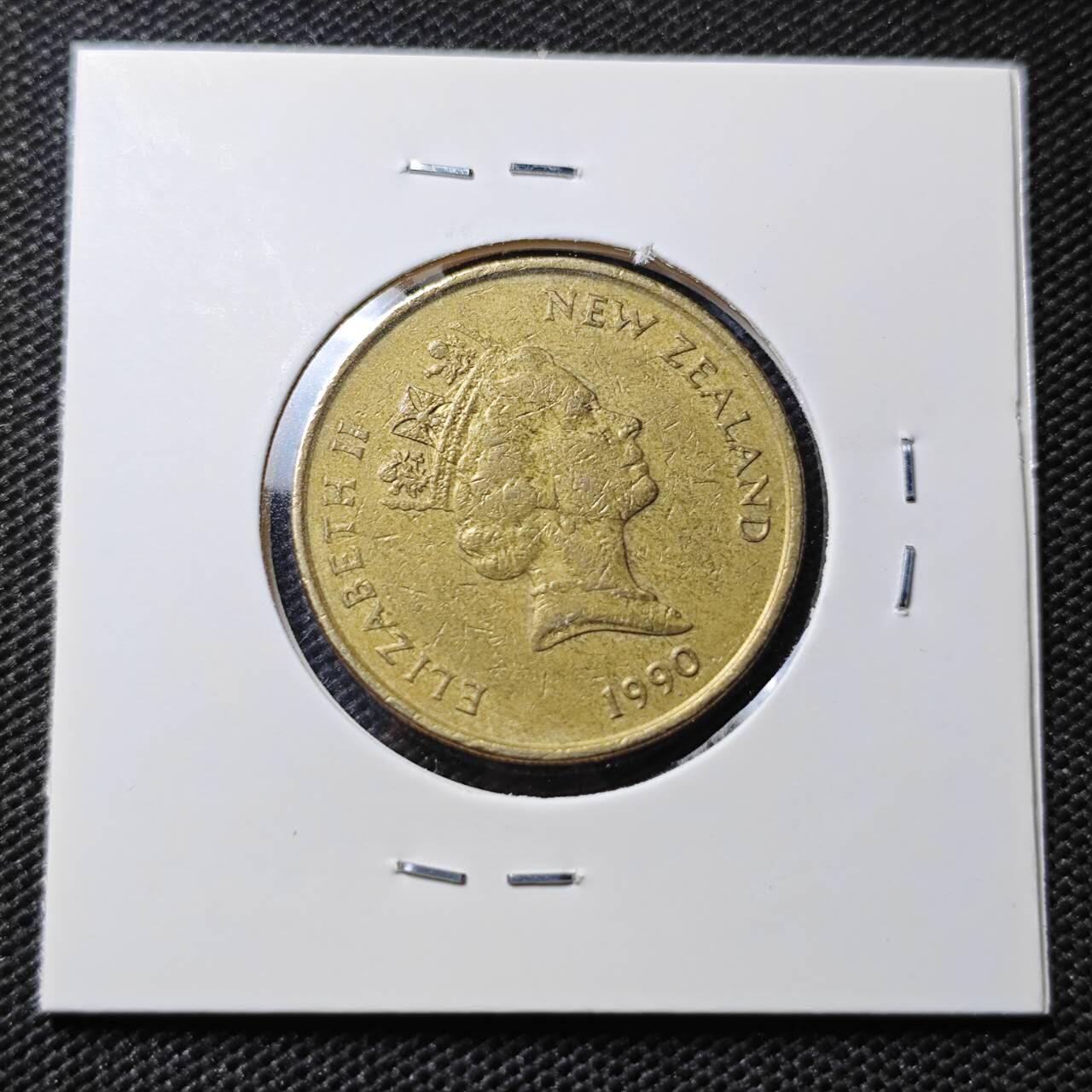 KK钱币收藏小铺  第395期  2月预留时间 周末发货 1990新西兰2元 