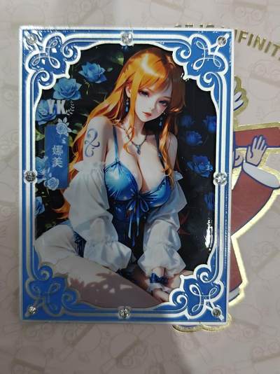 寸草不生 马年拍卖第三期 GOGOGO   航海王 金属开窗卡  娜美 限编 44/99