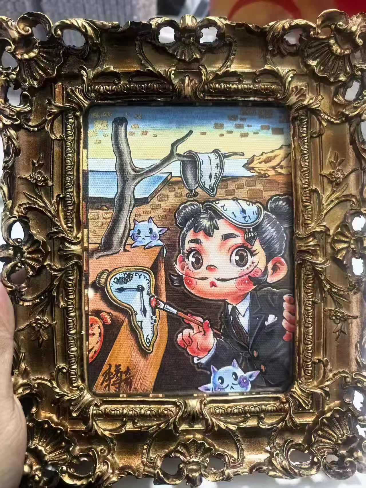 NO.24 好又多金牌大场，年前最后一期，全场中拍有礼！每周一站式配齐，方便凑单！（周6晚9点截拍，卖家送拍0抽成！ 【亲签挂画】卡萃文化 李尊奇亲签 路蓝奇境 钟表 挂画（带外框）