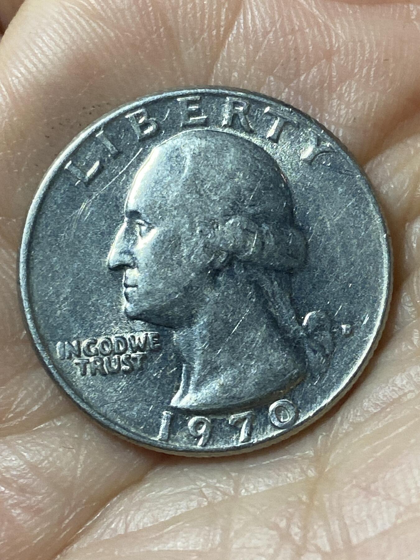 2026年第二十一场(总第一百九十场）外国好品散币场(免佣金) 美国🇺🇸1970年1/4元(华盛顿1/4元第二版，无标版)