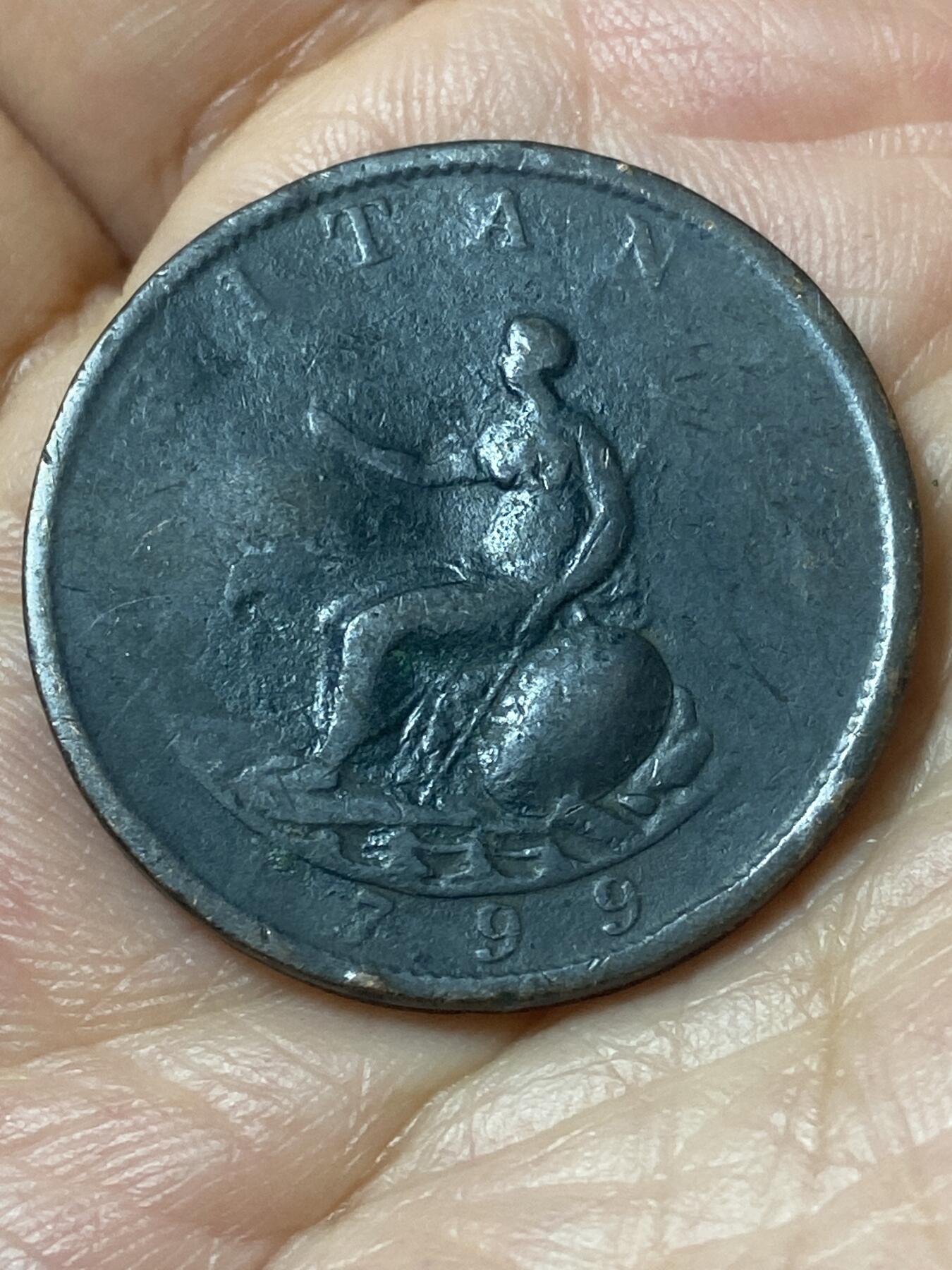 2026年第二十一场(总第一百九十场）外国好品散币场(免佣金) 英国🇬🇧1799年1/2便士(乔治三世时期)