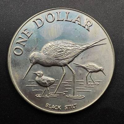  【淘币小摊】限时拍第八百七十拍   克朗币邮币封场    年前最后一场结束全部发出请更换最新收货地址不方便收货的请勿参拍或者顺丰到付 - 新西兰1985年1元黑鹬纪念币