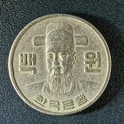 逸泉钱币2026第十八场世界各国散币纪念币AF1633-2572 2194 韩国100元朝鲜半岛民族英雄李舜臣