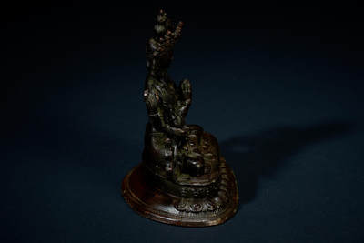 上海都达杂项专场三十四【年后发货全场包邮】  尼泊尔铜四臂观音造像88-12