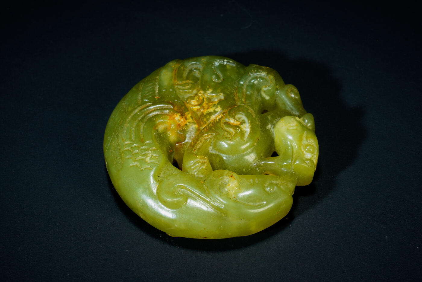 上海都达杂项专场二十六（全场包邮）  古玉龙凤挂件88-35