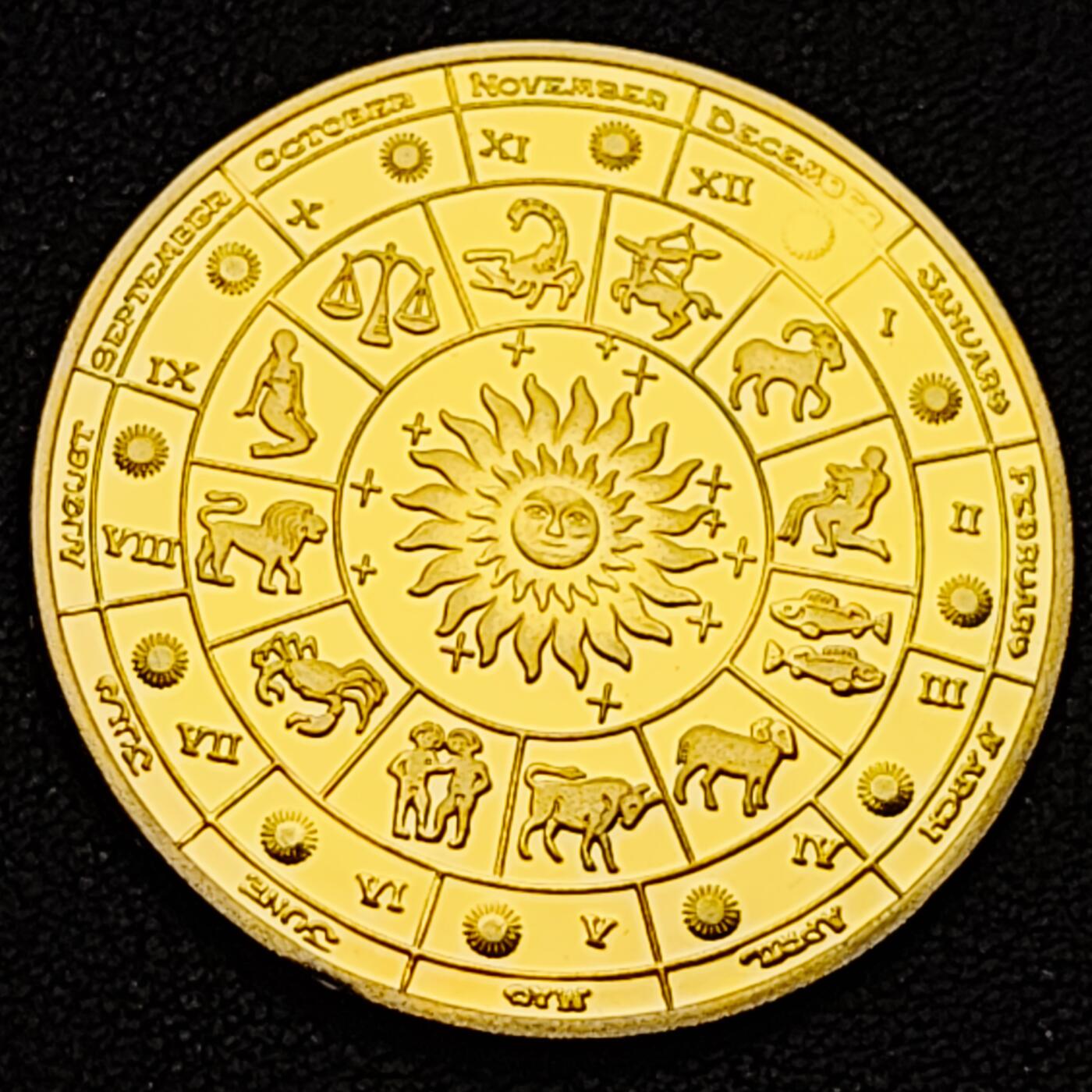 泉币菌-第184场- 精品福利场 纪念品 十二星座 40mm