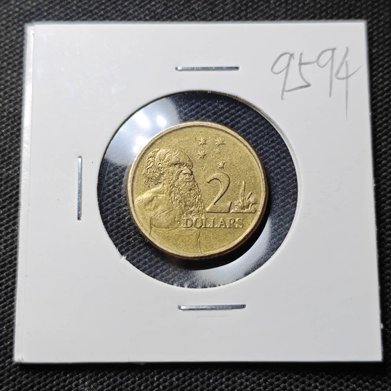 KK钱币收藏小铺  第395期  2月预留时间 周末发货 2005澳大利亚土著人2元 