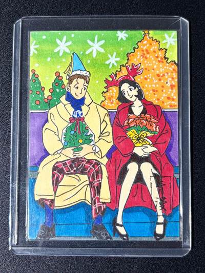 NO.24 好又多金牌大场，年前最后一期，全场中拍有礼！每周一站式配齐，方便凑单！（周6晚9点截拍，卖家送拍0抽成！ - 【1/1手绘卡】青漫文创 画师祺怪 圣诞快乐