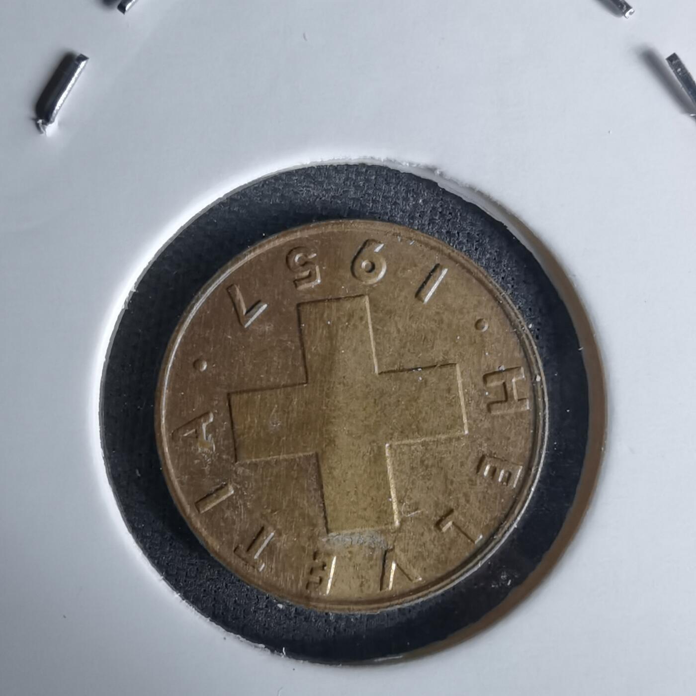 沼泽如烟--第991场 瑞士1957年一分