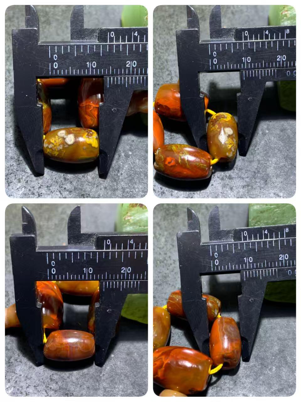 战国红玛瑙配饰一套，