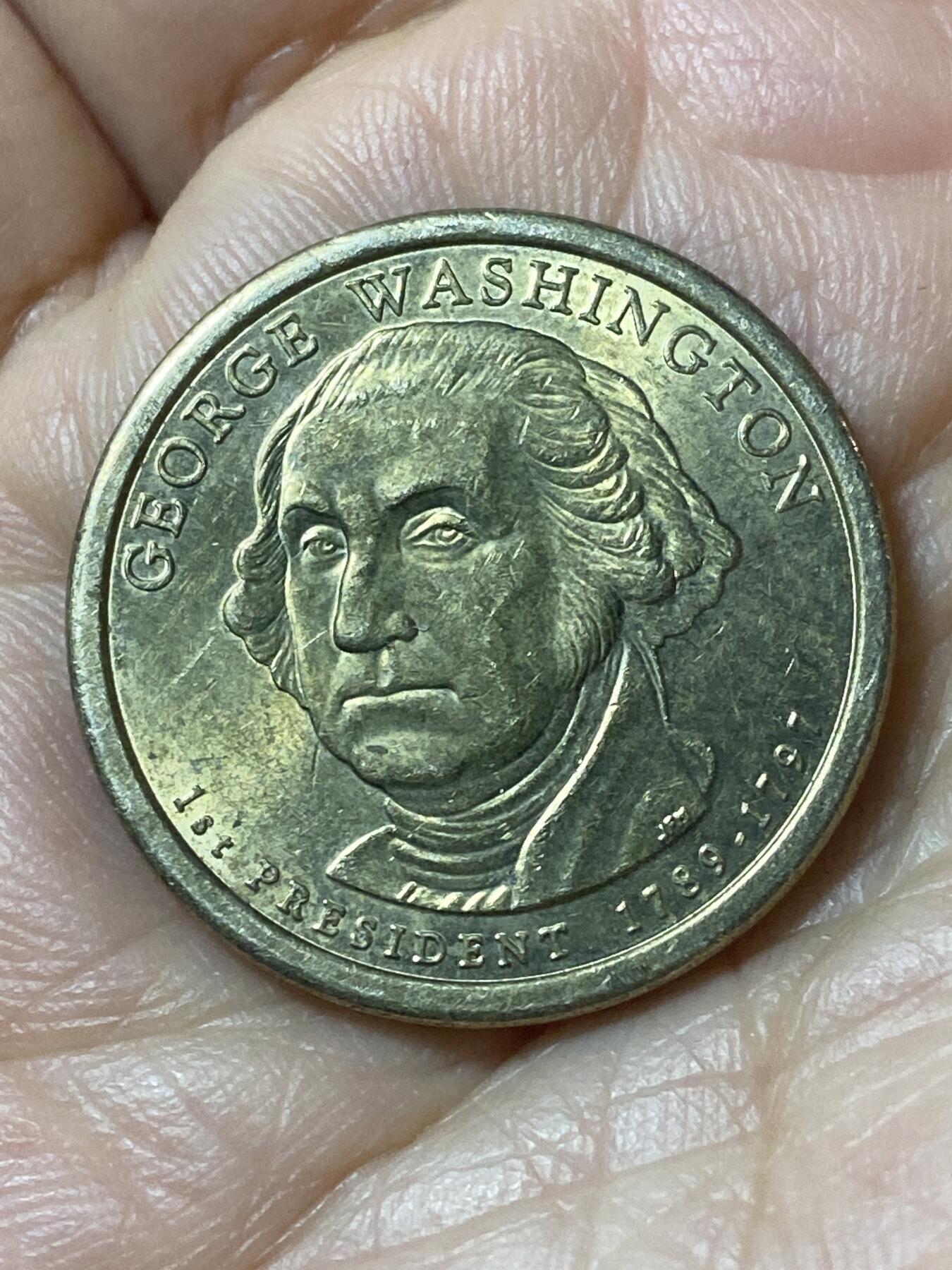 2026年第二十一场(总第一百九十场）外国好品散币场(免佣金) 美国🇺🇸2007年1元(总统系列–第一任总统乔治·华盛顿纪念币)