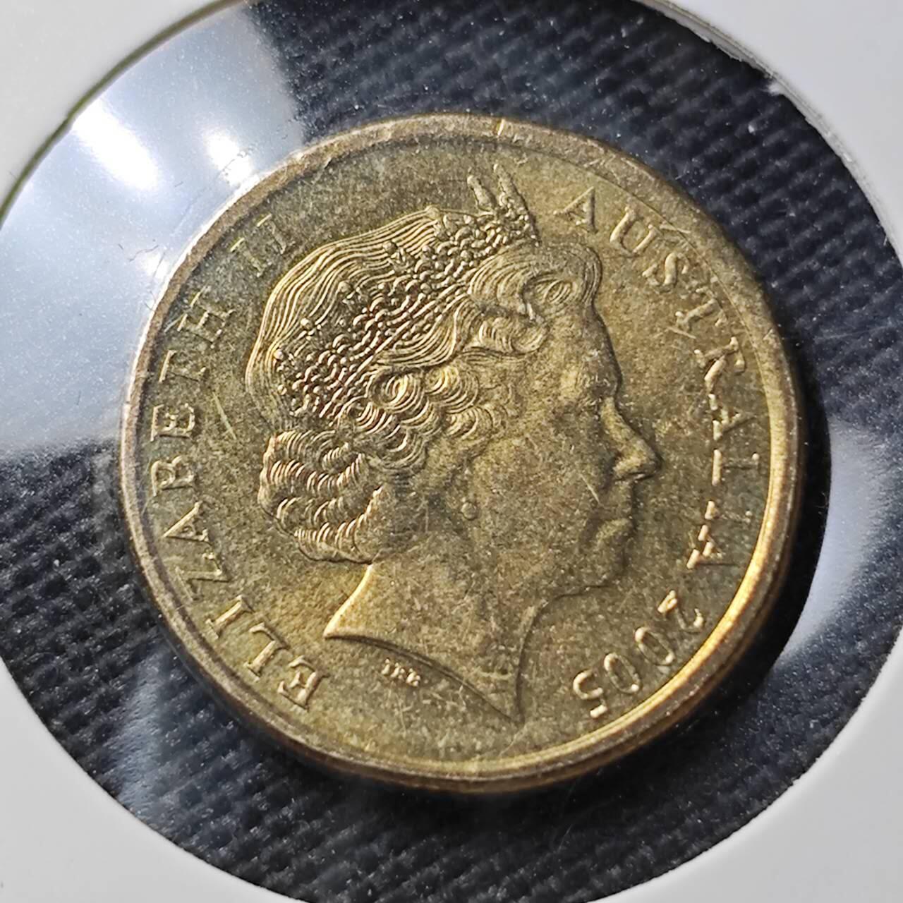 KK钱币收藏小铺  第395期  2月预留时间 周末发货 2005澳大利亚土著人2元 