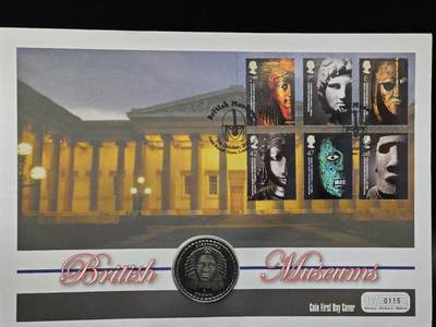  【淘币小摊】限时拍第八百七十拍   克朗币邮币封场    年前最后一场结束全部发出请更换最新收货地址不方便收货的请勿参拍或者顺丰到付 - 直布罗陀1997年大英博物馆系列克朗纪念币邮币封